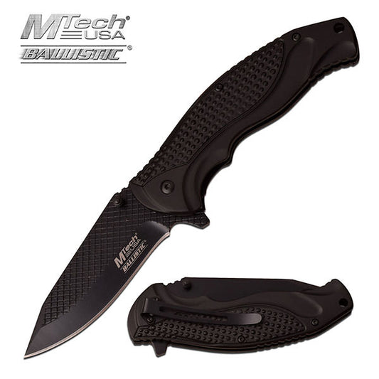 5 Inch Closed Black Spring Assisted Opening Knife