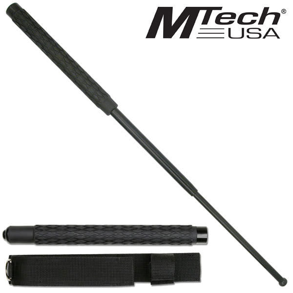 Mtech 26" Extendable Baton with Textured Rubber Handle and Nylon Sheath