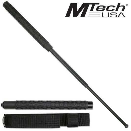 Mtech 26" Extendable Baton with Textured Rubber Handle and Nylon Sheath