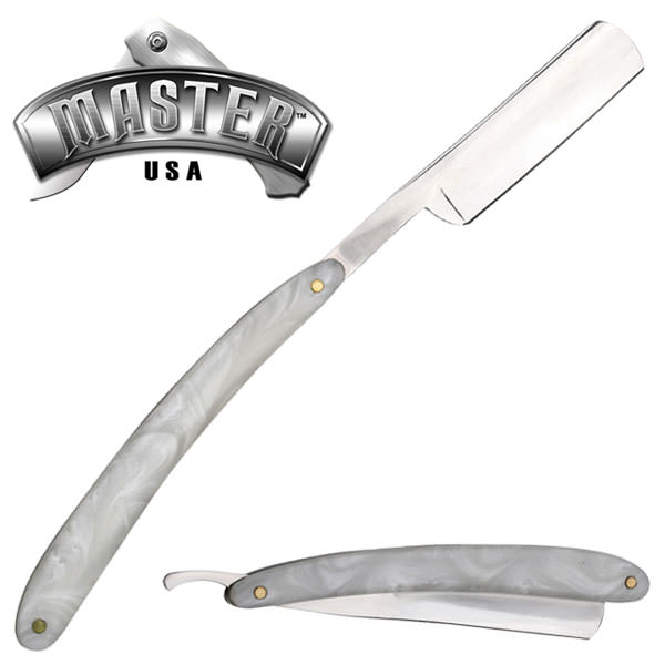 Barber Straight Razor Knife Pearl-Style Handle