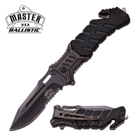 Ballistic USA Rescue Folder Spring Assisted Pocket Knife