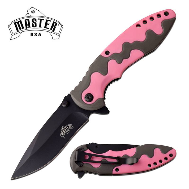 Tactical Black Blade EDC Gray Yellow Rubber Handle Spring Assist Knife