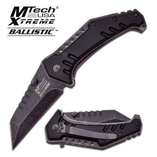 MTech USA Xtreme Ballistic Stonewash Razor Sharp blade Spring Assisted Knife