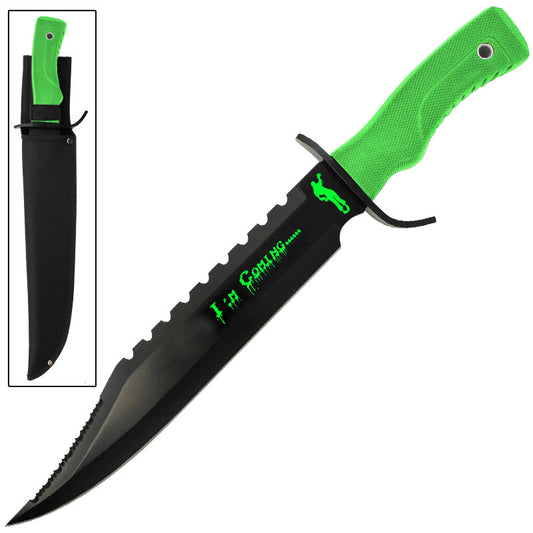 Merciless Zombie Killer Sawback Stainless Steel Bowie Knife