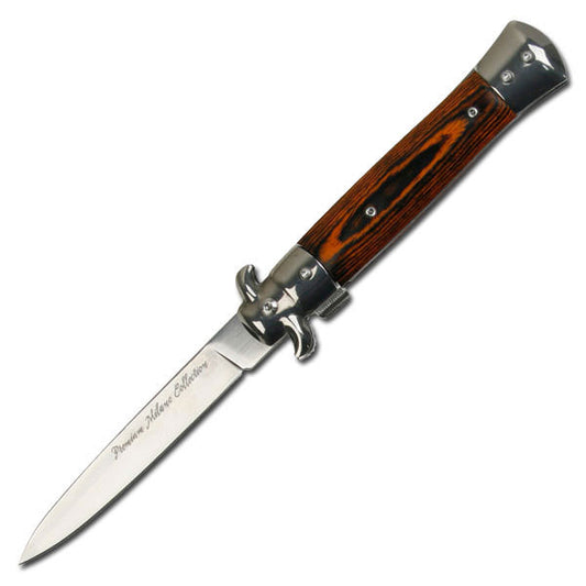 Italian Milano Stiletto Tactical Spring Assisted Open Pocket Knife
