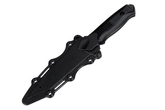 Rubber Bayonet Knife With ABS Plastic Sheath Cover BLACK
