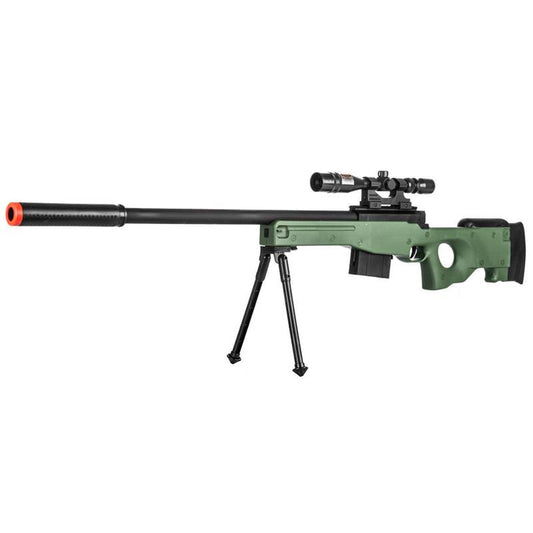 Airsoft Sniper Rifle L96 Gun MK13 MOD L96A1 Scope Bipod Bolt Action Tan