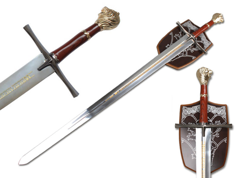 Chronicles Of Narnia Prince Sword Replica With Wall Plaque