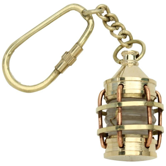 Nautical Boat Anchor Lantern Keychain Key Ring