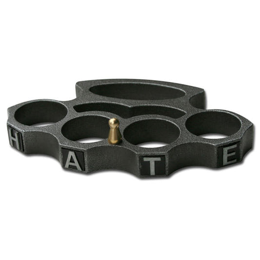 Black Hate Belt Buckle Knuckles