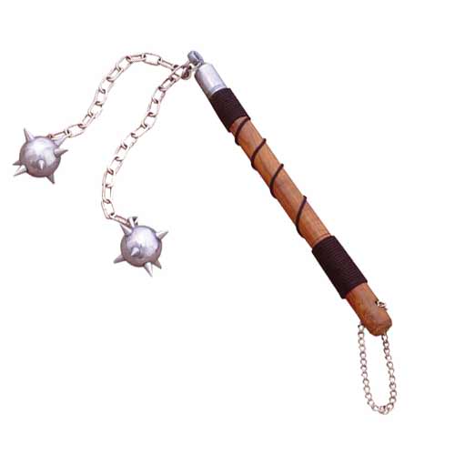 Medieval Wooden Handle Double Mace Ball