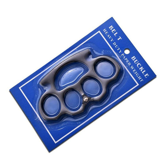 Self Defense Black Knuckle Buckle in Clam Shell Pack