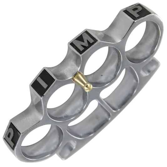 Pimping Aint Easy Knuckle Buckle Silver