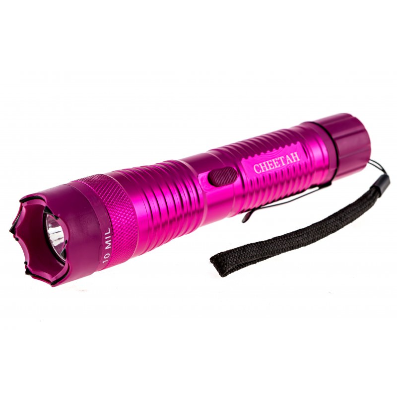 10 Million Volt Stun Gun Tactical Flashlight - Pink