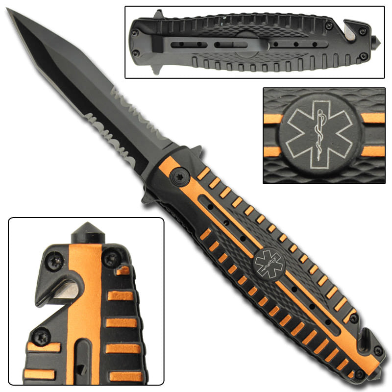 Protocol EMT Spring Assist Tactical Rescue Knife