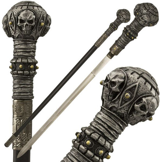 Gothic Skulls Sword Cane
