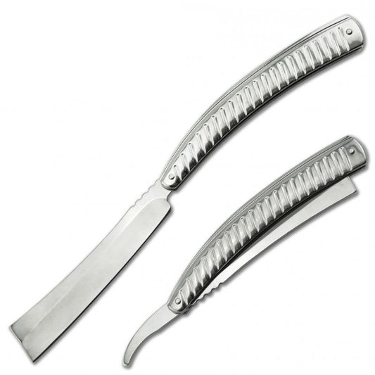 Straight Blade Barber Razor Folding Pocket Knife Shaving Cutlery