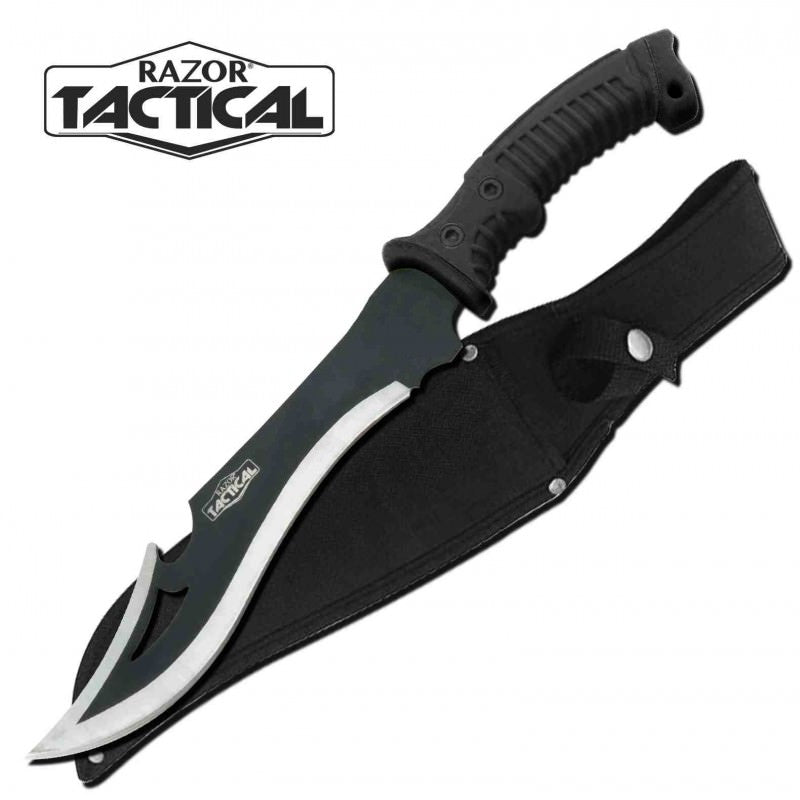 Black Combat Machete Razor Tactical - Military Edition