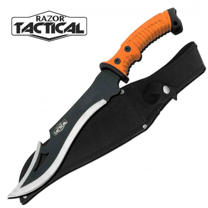 Combat Machete Razor Tactical - Emergency Code Orange