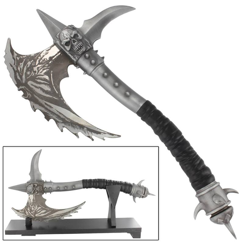 Ritual Possession Divine Chaos Fantasy Display Axe With Stand