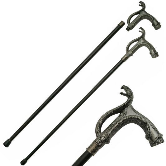 Brazen Serpent Cobra Gentleman's Walking Stick Cane