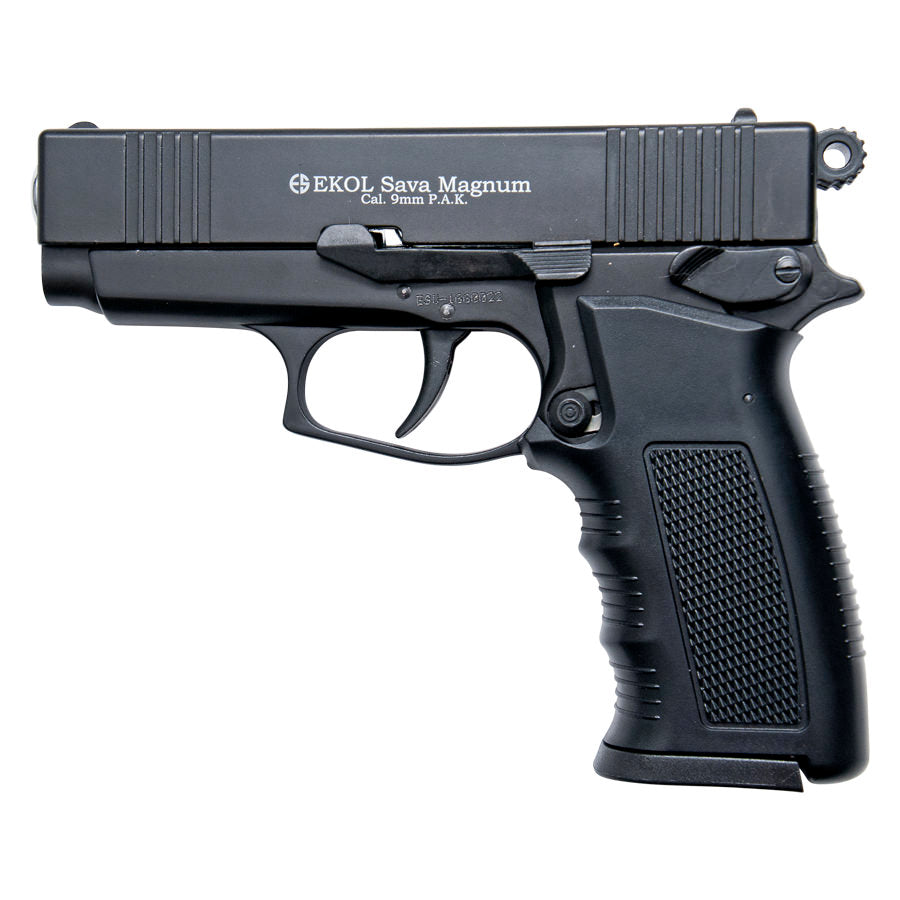 Sava Magnum Blank Firing Replica Pistol Black Finish