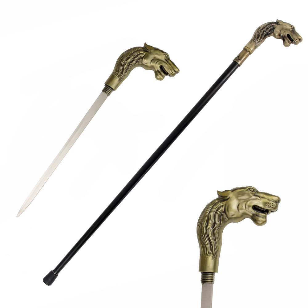 Queen of the Jungle Lioness Walking Cane Sword