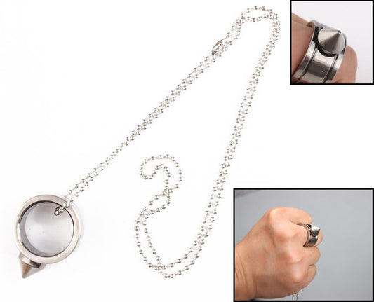 Self Defense Steel Ring Spike Window Breaker Emergency Rescue Survival Tool