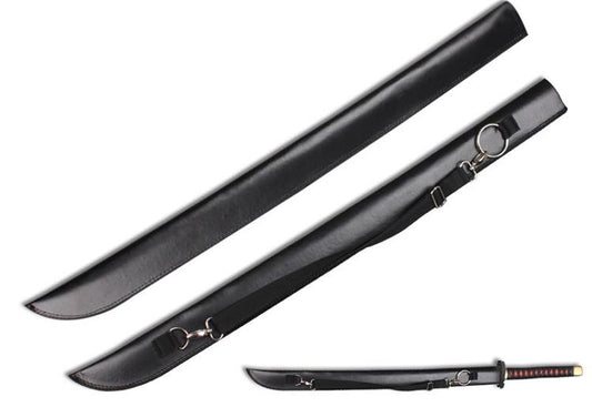 Katana Bokken Shinai Foam Sword Large Leather Carrying Case Scabbard