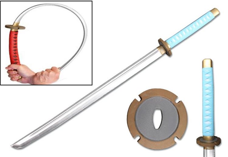 Foam Sword Padded Samurai Katana LARP Cosplay Roleplay Anime Costume Prop