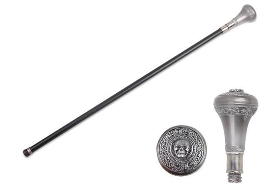 Skull Walking Cane Sword With Hidden Blade