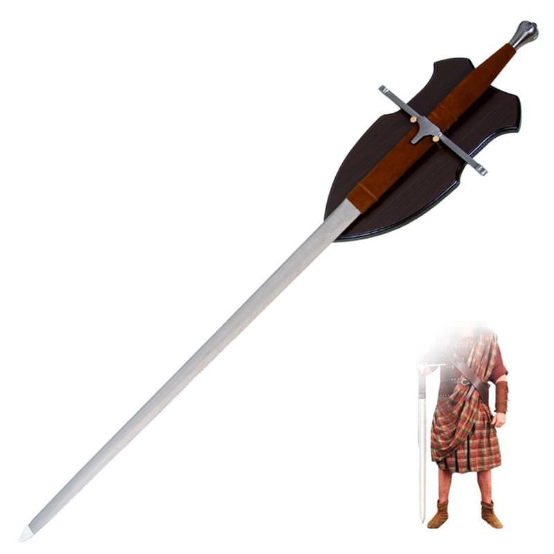 42 inch Sir William Wallace Long Two Handed Medieval Claymore Sword