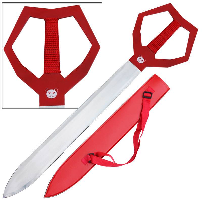 Anime Cutter of Creation Extase Sheele Steel Fantasy Sword Red Replica