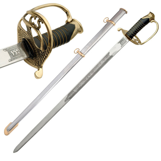 1860 CSA Shelby Officer Civil War Replica Sword