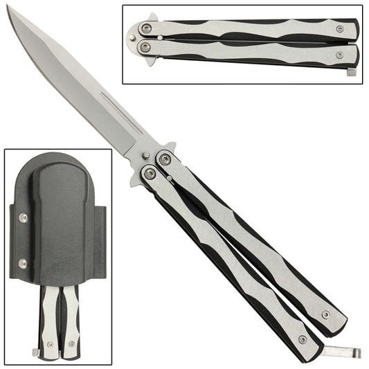 Silver Streak Butterfly Knife