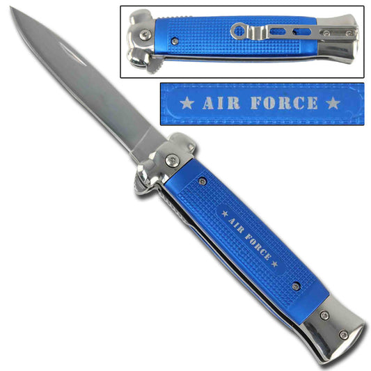 Stiletto Style Spring Assisted Knife Military Air Force