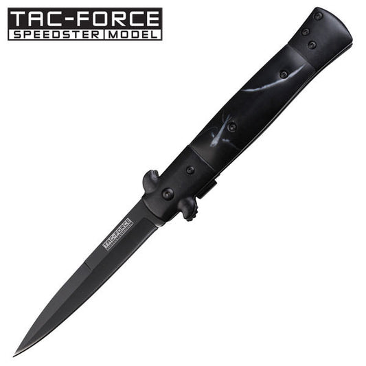 7" Pearl Stiletto Spring Assisted Folding Pocket Knife