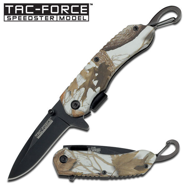 Camo Spring Assist - Legal Automatic Knife 4.75 Inch Closed