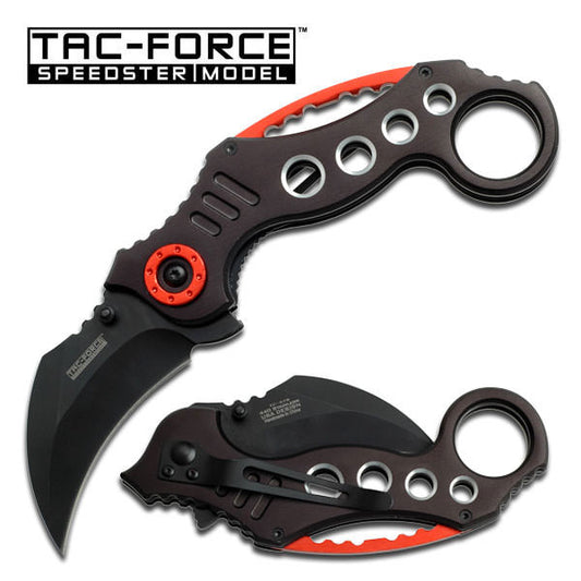 Black 440 Stainless Karambit Tactical Combat Spring Assist Knife
