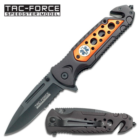 EMS EMT ' Rescue Folder Spring Assist Knife 4.5 Inch closed
