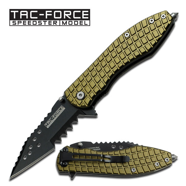 Green Mutilator Spring Assisted Opening Pocket Knife - 4 Inch