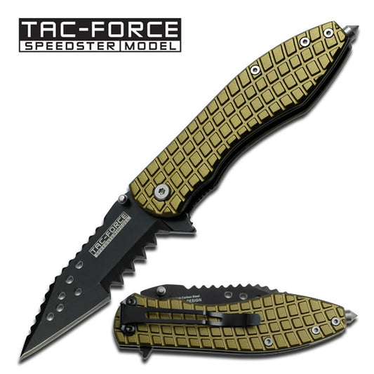 Green Mutilator Spring Assisted Opening Pocket Knife - 4 Inch