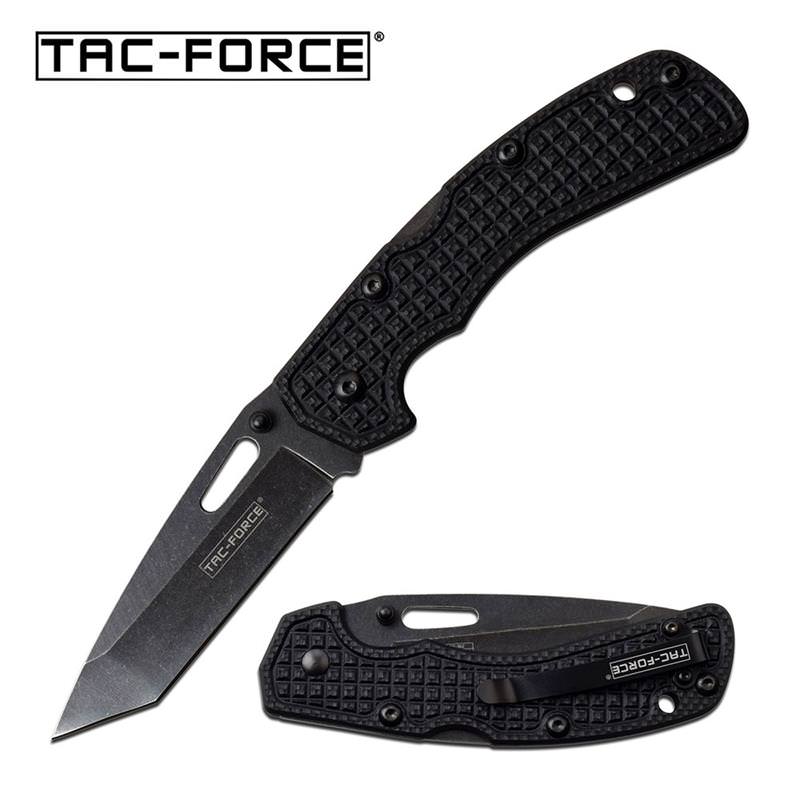 3.25" Gray Blade Black Slim Classic Lockback Pocket Knife