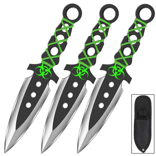 3 Pcs Darkest Hour Throwing Knives Set