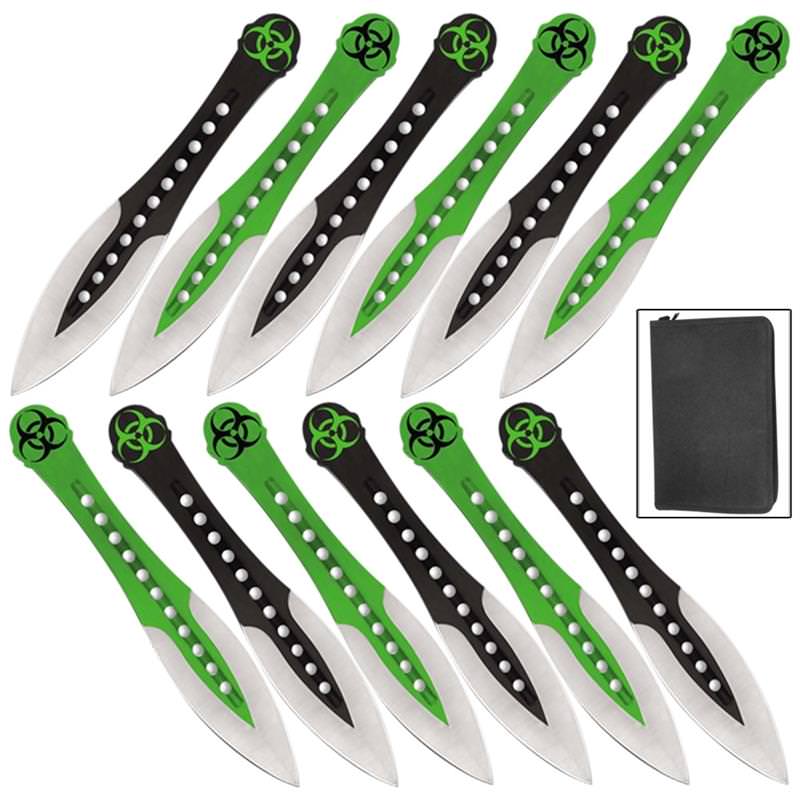 Arsenic Zombie 12 Pcs Throwing Knife Set