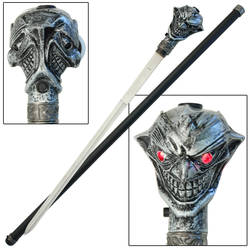 Cane Sword Two Face Black Clown