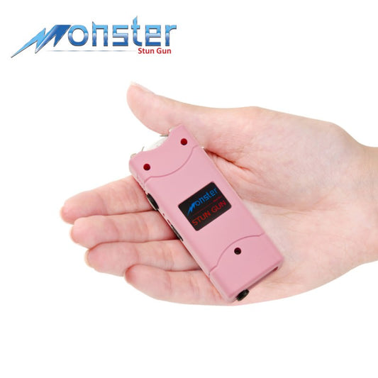 8,000,000 Rechargeable Ultra Mini Stun Gun With LED Light Pink