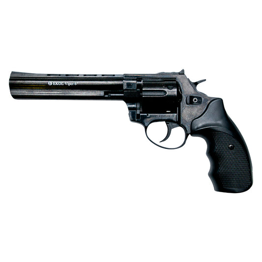Viper 6 Inch Barrel 9MM Blank Firing Revolver Black Finish