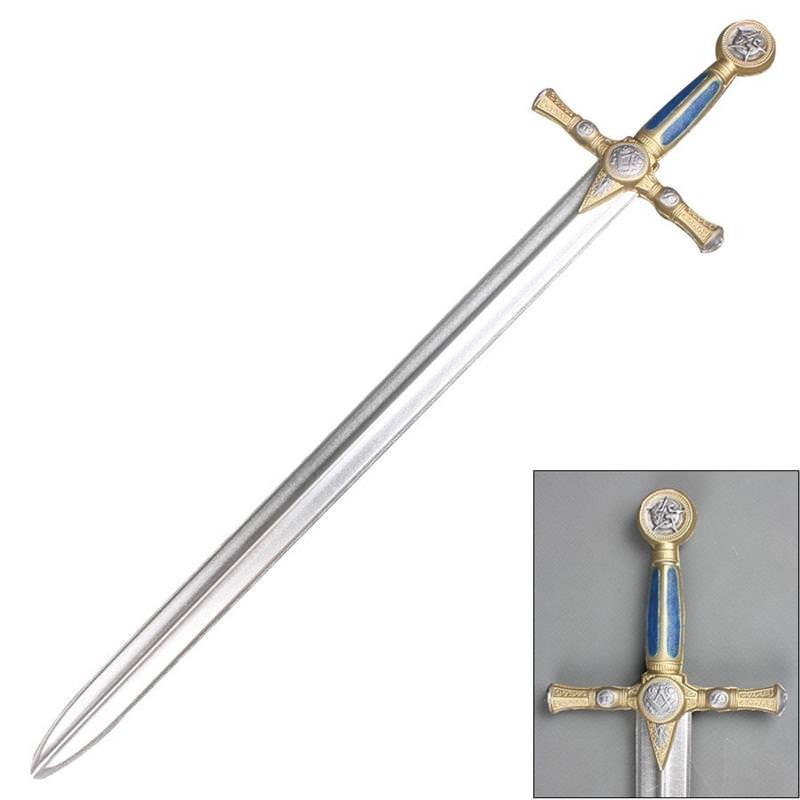 40" Masonic Foam Cosplay Sword with Metallic Chrome Blade