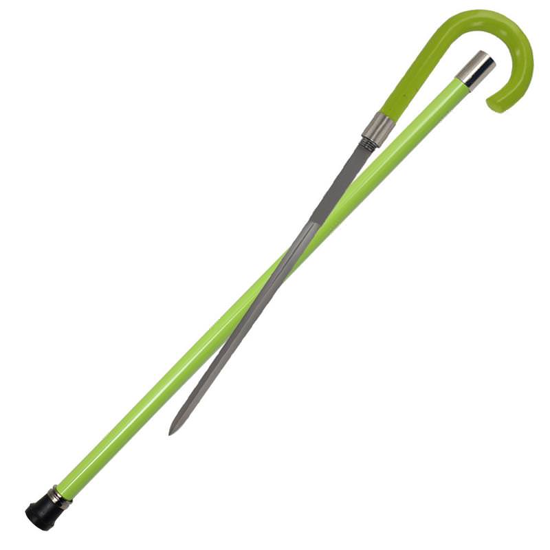 Traditional Lime Green High Spirit Walking Sword Cane